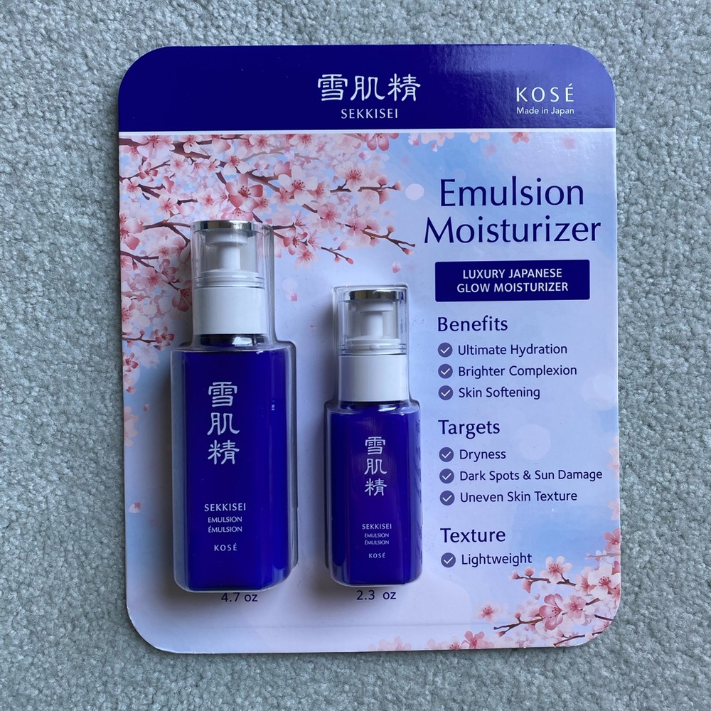 KOSE SEKKISEI Emulsion Moisturizer-2 Pack Set 4.7oz+2.3oz Made in Japan